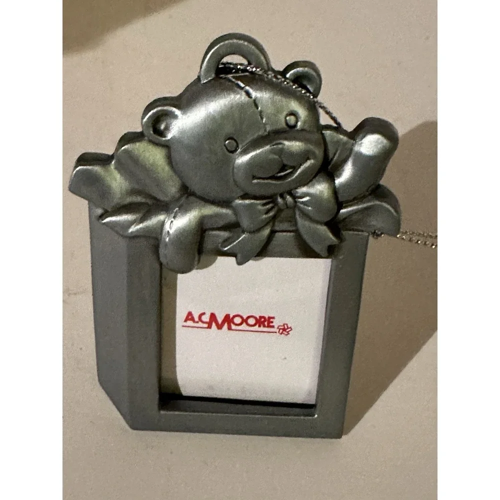Teddy Bear Pewter Mini Photo Frame/Ornament 3